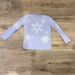 Crewcuts Long Sleeved tee (sparkly snowflake)